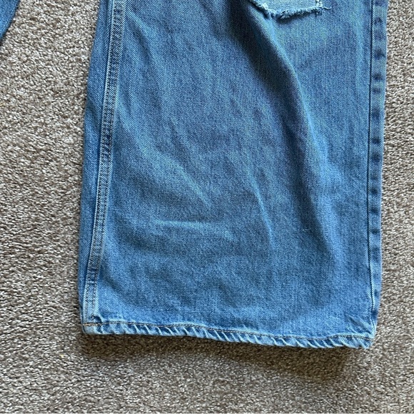 Old Navy High-Rise Loose Wide Leg Distressed Blue Jeans Womens Plus Size 16 NWOT - Picture 11 of 15